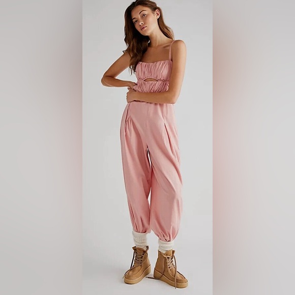 Free People Pants - Free People Dusty Pink Jumpsuit Romper